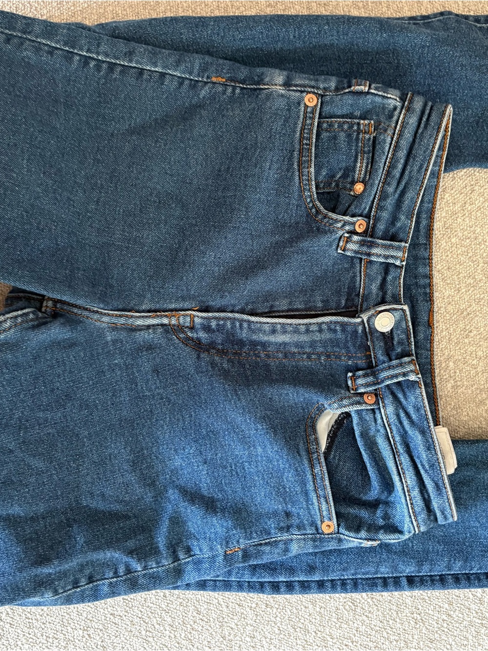 H&M High-Rise Women's Dark Blue Denim Jeans